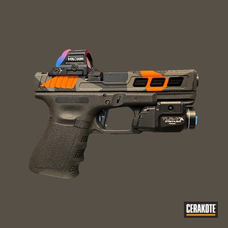Powder Coating: Hunter Orange H-128,9mm,Graphite Black H-146,S.H.O.T,Glock 19,Tungsten H-237,Custom Glock,Splinter Camo