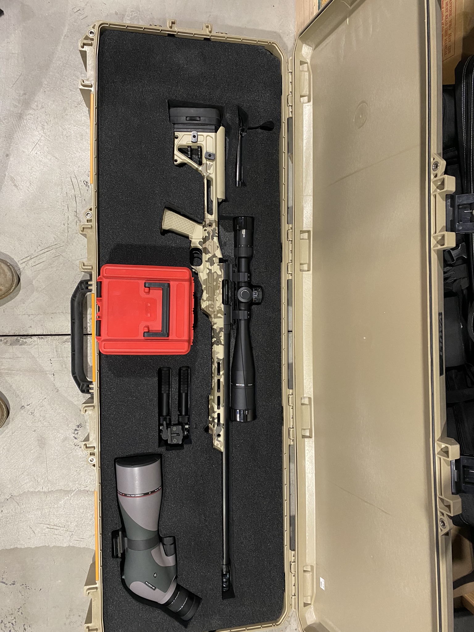 Customized Desert Rifle Custom Camo Long Range Rifle Cerakoted using Springfield® FDE, Desert ...