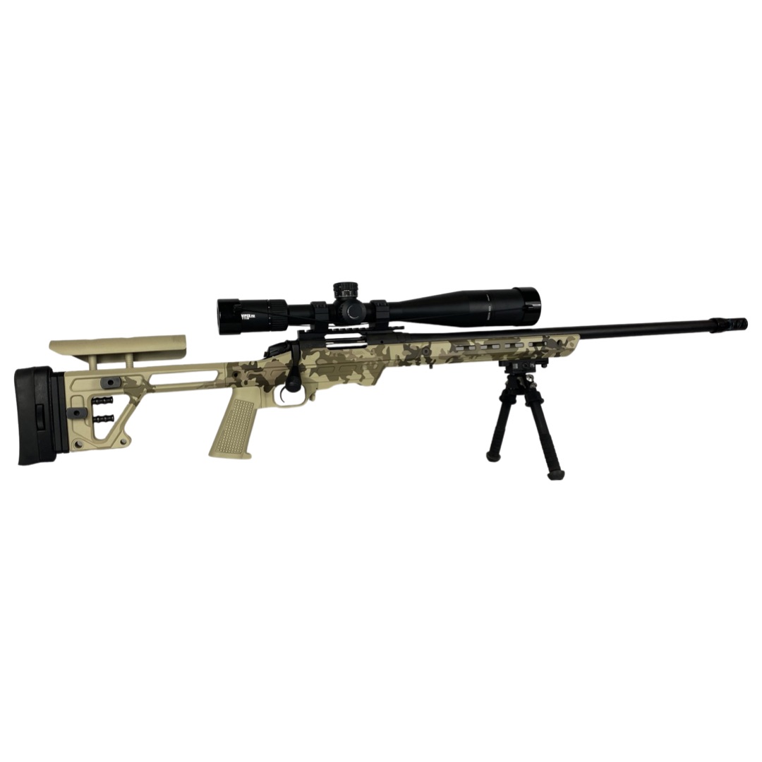Customized Desert Rifle Custom Camo Long Range Rifle Cerakoted using Springfield® FDE, Desert ...