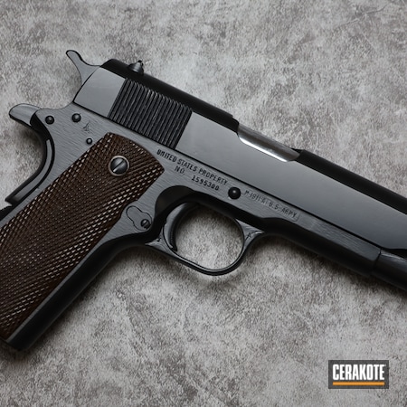 Powder Coating: 1911A1,BLACKOUT E-100,S.H.O.T,Pistol,Remington,.45,Handgun,45 ACP