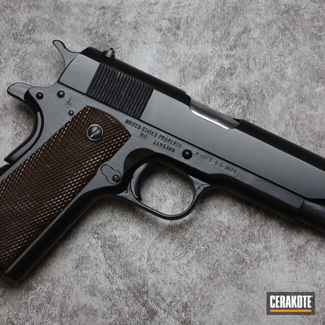 Cerakoted: S.H.O.T,.45,1911A1,BLACKOUT E-100,Pistol,Remington,45 ACP,Handgun