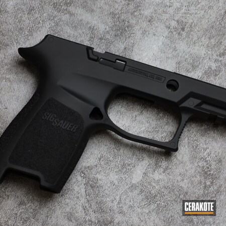 Powder Coating: Graphite Black H-146,Frame,S.H.O.T,Pistol,Handgun,Sig