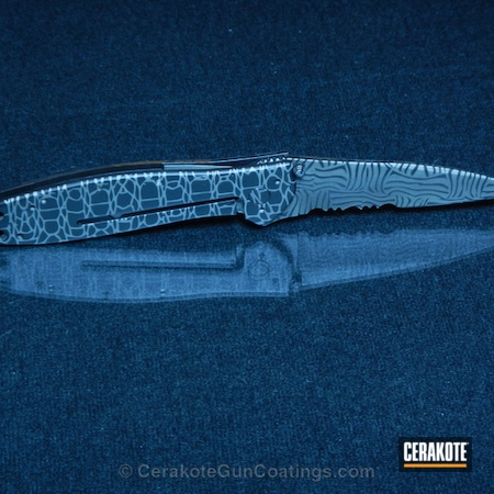 Powder Coating: Graphite Black H-146,Knives,Demascus Pattern 1