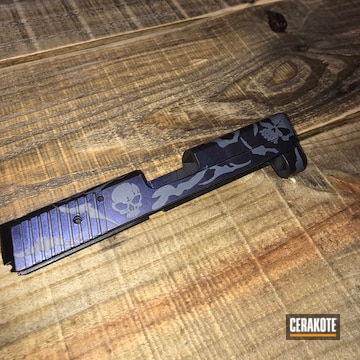 Sig Sauer P220 Cerakoted Using Cerakote Fx Mystique, Titanium And Graphite Black