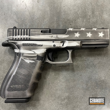 Powder Coating: Glock 20,Graphite Black H-146,Glock,S.H.O.T,FROST H-312,American,American Flag,Stainless H-152