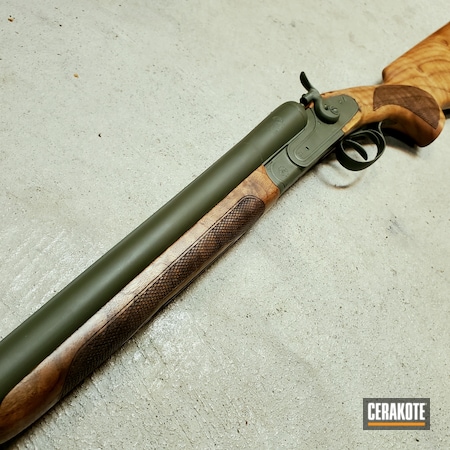 Powder Coating: Side by Side,12 Gauge,Shotgun,S.H.O.T,CZ,O.D. Green H-236,Restoration,Hunting Shotgun,Hunting
