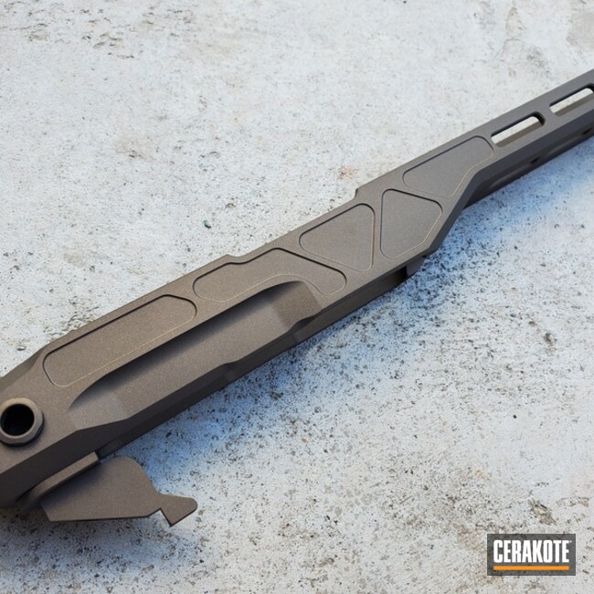 Ruger 10/22 Rifle Chassis Cerakoted Using Midnight Bronze