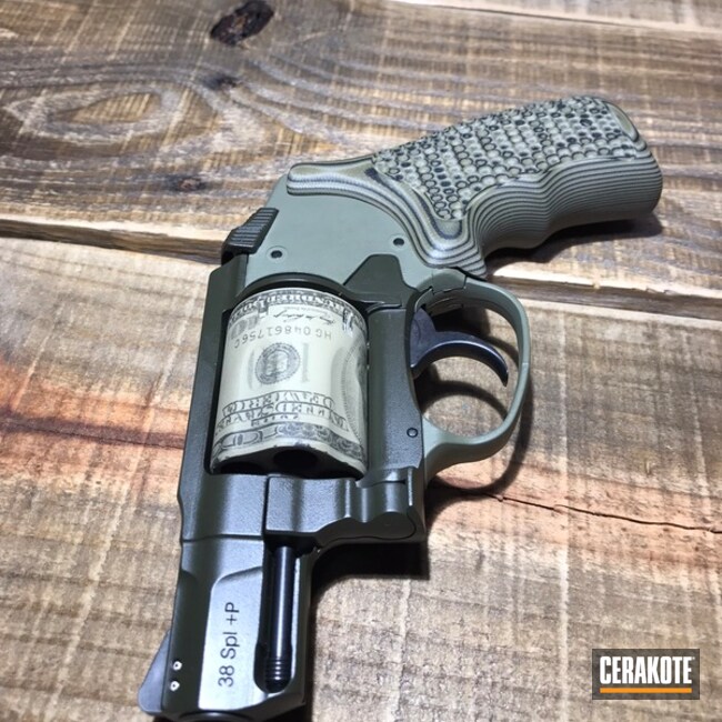 Smith & Wesson 38 Special Cerakoted Using Hazel Green And Mil Spec Green