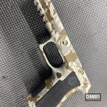 Rhodesian Brushstroke Sig Frame Cerakoted Using Savage® Stainless And Glock® Fde