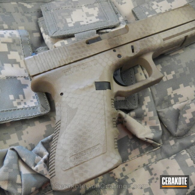 Cerakoted H-235 Coyote Tan With H-226 Patriot Brown And H-199 Desert Sand