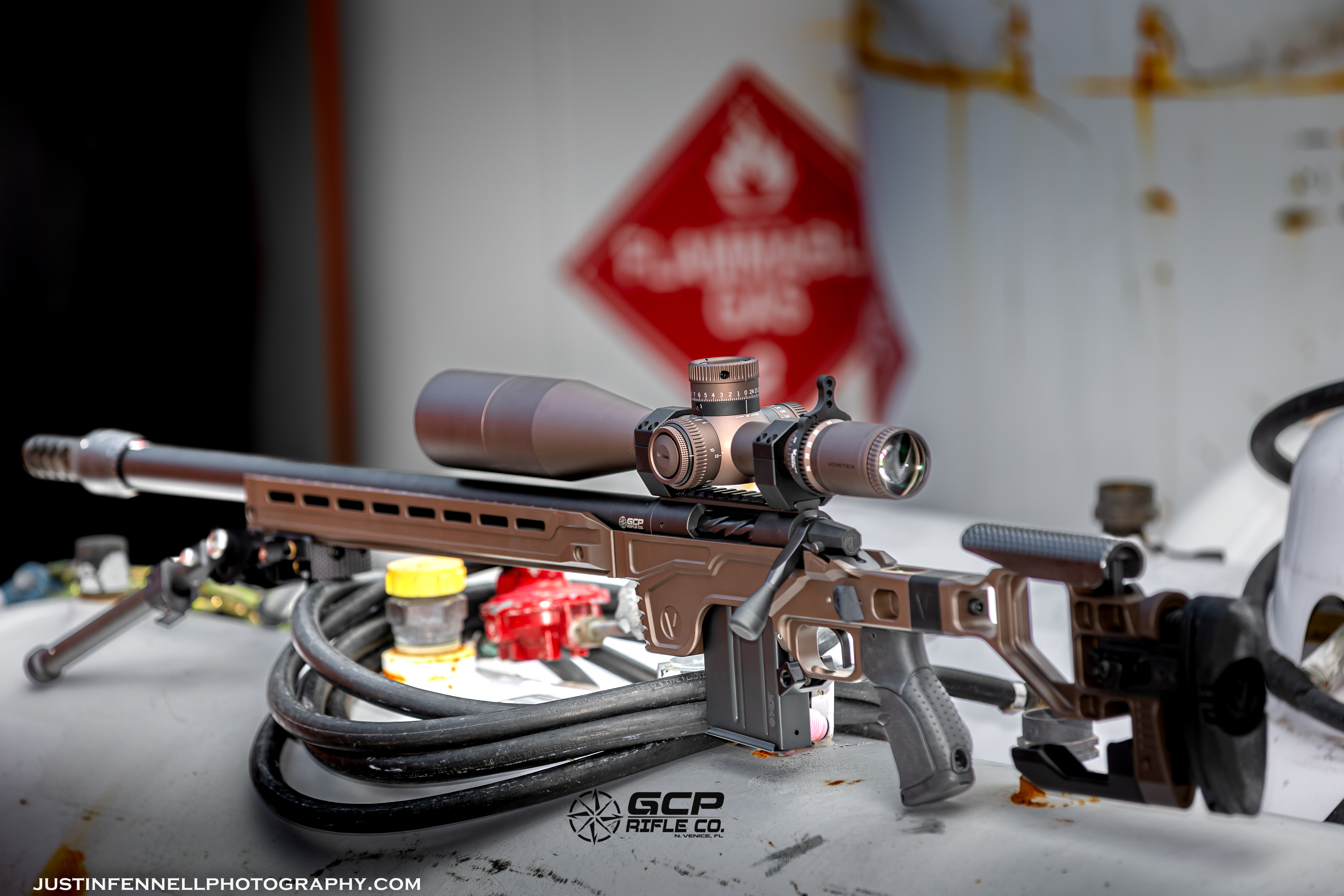 Valor Riflewerks Precision Rifle Cerakoted using Vortex® Bronze | Cerakote