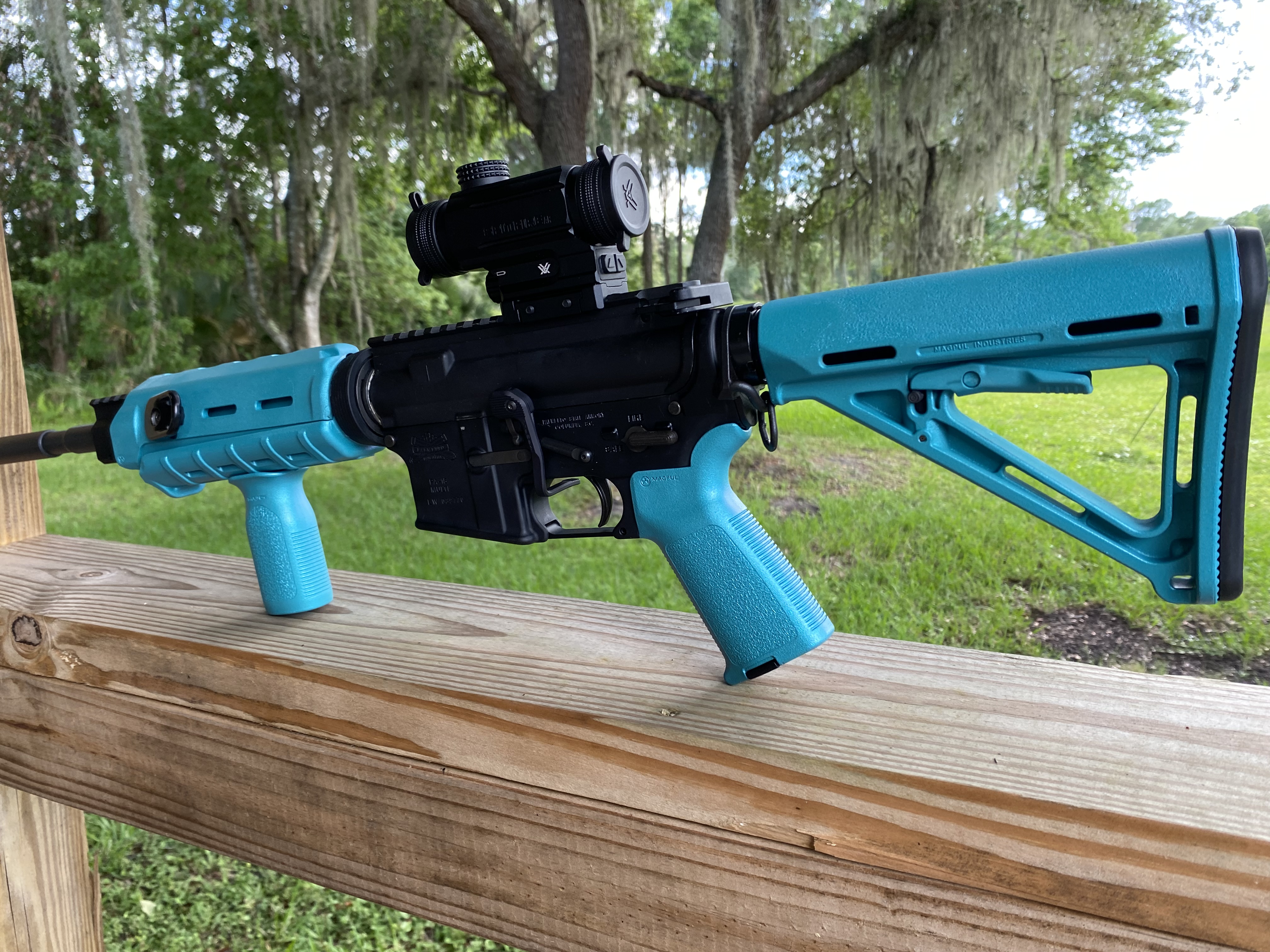 AR Cerakoted using Aztec Teal | Cerakote