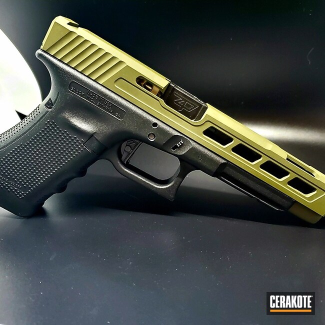 Cerakoted: S.H.O.T,9mm,Custom Glock,Zaffiri Precision,9mm Luger,Custom Slide,Zaffiri,O.D. Green H-236,Custom Pistol