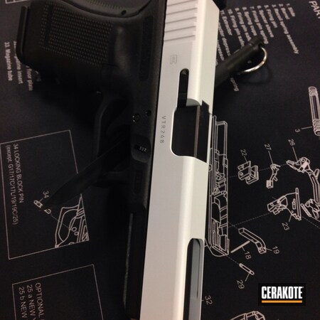 Powder Coating: Bright White H-140,Glock,Handguns,Armor Black H-190