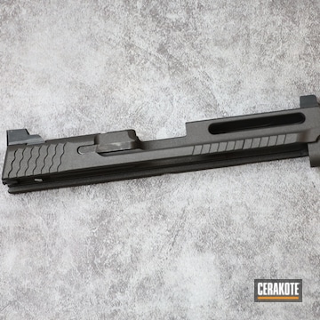Smith & Wesson M&p Shield Slide Cerakoted Using Cobalt