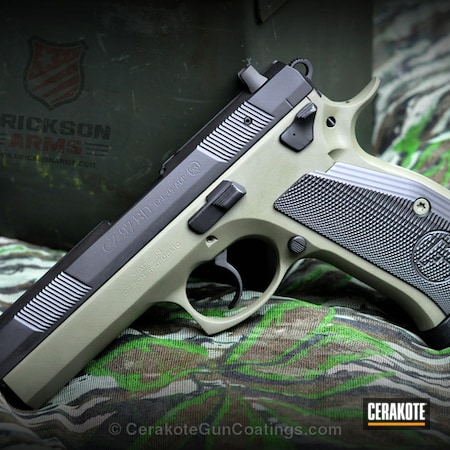 Powder Coating: Graphite Black H-146,Handguns,CZ,MAGPUL® FOLIAGE GREEN H-231