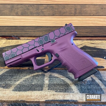 Powder Coating: 9mm,Graphite Black H-146,S.H.O.T,Glock 19,Bright Purple H-217,BLACK CHERRY H-319,Kryptek