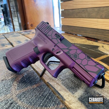 Powder Coating: 9mm,Graphite Black H-146,S.H.O.T,Glock 19,Bright Purple H-217,BLACK CHERRY H-319,Kryptek