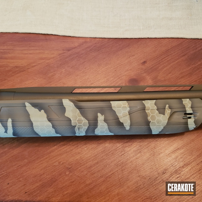 Reptile Camo Winchester SX4 Shotgun Cerakoted Using Gen II Desert Sage reptile-camo-winchester-sx4-shotgun-cerakoted-using-gen-ii-desert-sage