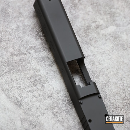 Powder Coating: Slide,Graphite Black H-146,Glock,.40 S&W,S.H.O.T,Pistol,Glock Slide,.40,Handgun,G22,Glock 22
