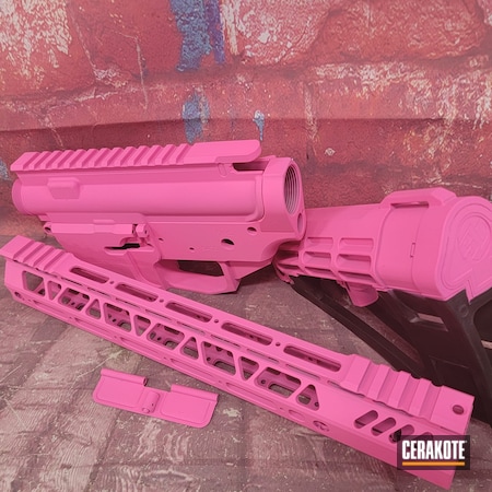 Powder Coating: S.H.O.T,AR Custom Build,Pink,AR Project,Prison Pink H-141,AR Build,AR-15
