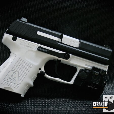 Powder Coating: Bright White H-140,Graphite Black H-146,Heckler & Koch,Handguns