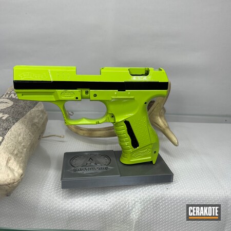 Powder Coating: 9mm,Corvette Yellow H-144,S.H.O.T,Walther,BMW,PARAKEET GREEN H-331