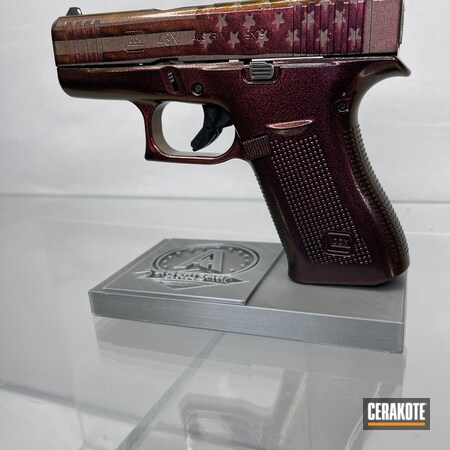 Powder Coating: 9mm,Glock,Gloss Black H-109,S.H.O.T,American Flag,Titanium H-170
