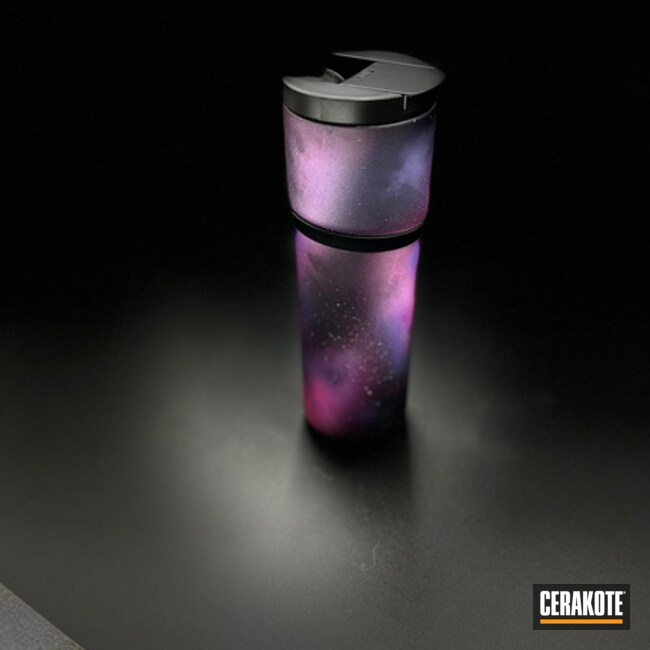 Tumbler Cerakoted Using Sig™ Pink, Wild Purple And Stormtrooper White