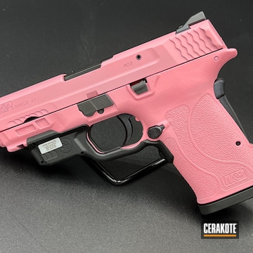 Smith & Wesson M&p Shield Cerakoted Using Bazooka Pink