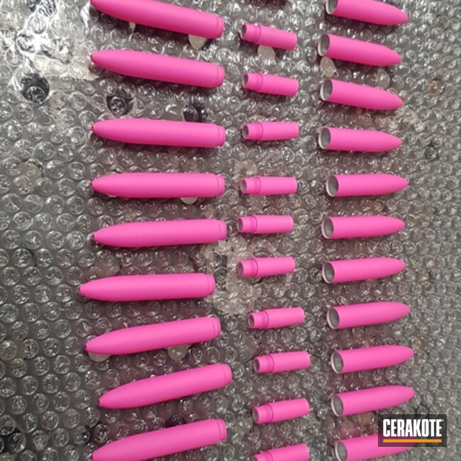Custom Pens, Cerakoted Using Tequila Sunrise And Prison Pink