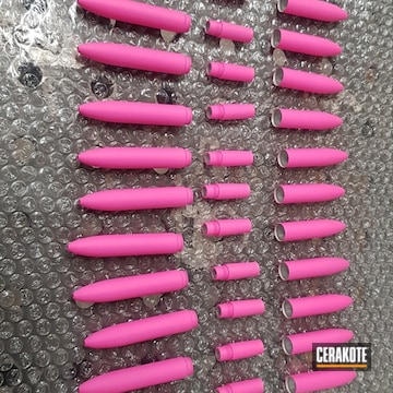 Custom Pens, Cerakoted Using Tequila Sunrise And Prison Pink