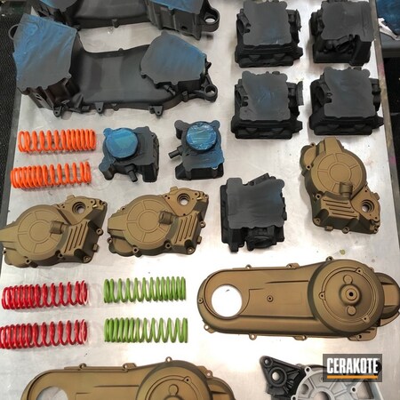 Powder Coating: Hunter Orange H-128,Zombie Green H-168,Armor Black H-190,Electric Yellow H-166,USMC Red H-167,Automotive,Burnt Bronze H-148