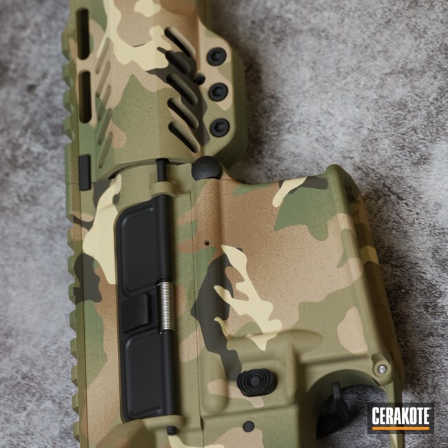 Multicam Custom Yeti Tumbler Cerakoted using Desert Sand, Multicam® Pale  Green and Benelli® Sand