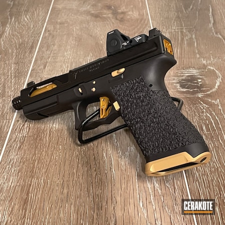Powder Coating: 9mm,Glock,Gloss Black H-109,S.H.O.T,Gold H-122,Custom Glock