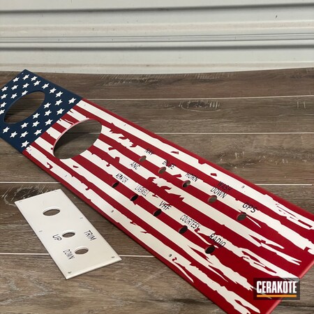 Powder Coating: NRA Blue H-171,Stormtrooper White H-297,USMC Red H-167,Automotive,Distressed American Flag