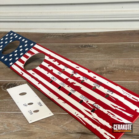 Powder Coating: NRA Blue H-171,Stormtrooper White H-297,USMC Red H-167,Automotive,Distressed American Flag