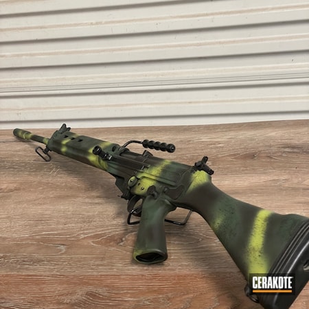 Powder Coating: Graphite Black H-146,Zombie Green H-168,S.H.O.T,Forest Green H-248,Springfield Armory,FAL,Rhodesian Camo