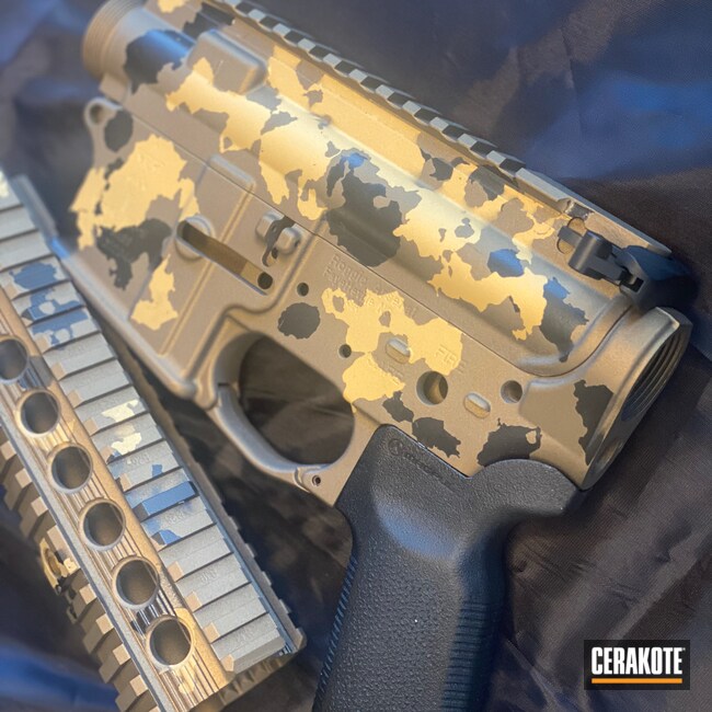 Cerakoted: S.H.O.T,Ammo Can,AR Pistol,Gloss Black H-109,Burnt Bronze H-148,.223 Wylde,Custom AR,Gold H-122,Custom Combo