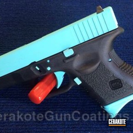 Powder Coating: Glock,Cerakote,Handguns,Robin's Egg Blue H-175