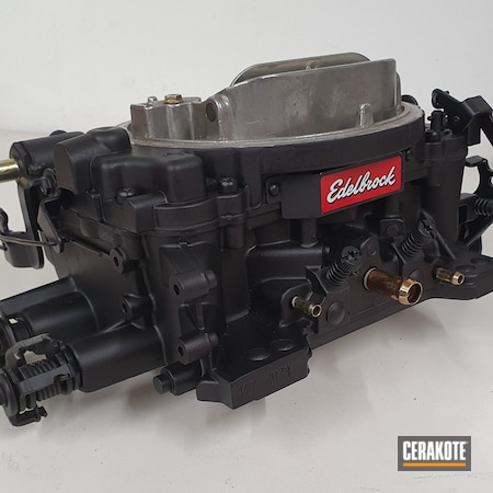 Powder Coating: Edelbrock,Graphite Black H-146,Engine Parts,Carburetor,Car Parts,Automotive