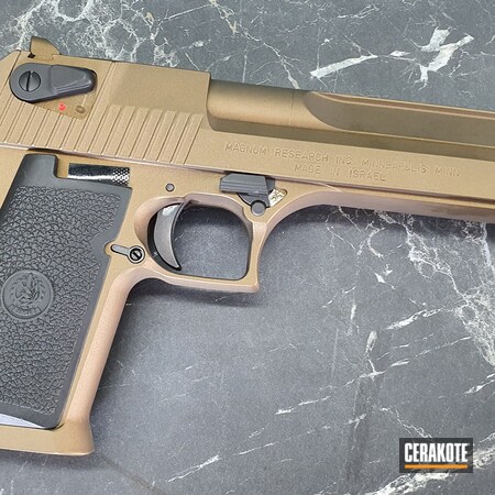 Powder Coating: .44 Magnum,Graphite Black H-146,S.H.O.T,Pistol,.44 EAGLE,Desert Eagle,Burnt Bronze H-148