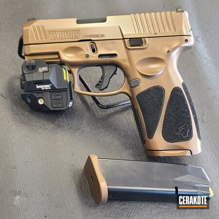 Powder Coating: 9mm,Graphite Black H-146,S.H.O.T,Pistol,Taurus,Burnt Bronze H-148