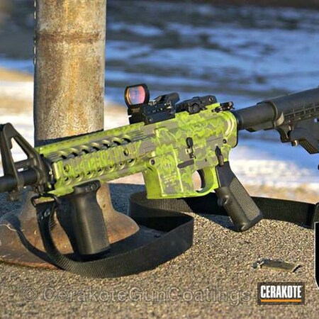 Powder Coating: Zombie Green H-168,BATTLESHIP GREY H-213,Tactical Rifle
