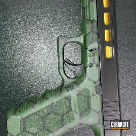 Powder Coating: Graphite Black H-146,Glock,Cerakote,Handguns,Highland Green H-200,Gold H-122