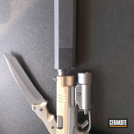 Powder Coating: Knives,Handguns,Knife,Tungsten H-237,Guns,Coyote Tan H-235
