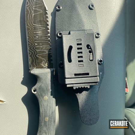 Powder Coating: S.H.O.T,Knife,Damascus Steel,#custom,MATTE ARMOR CLEAR H-301
