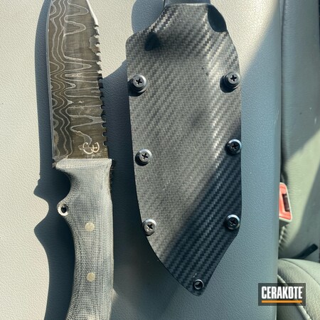 Powder Coating: S.H.O.T,Knife,Damascus Steel,#custom,MATTE ARMOR CLEAR H-301