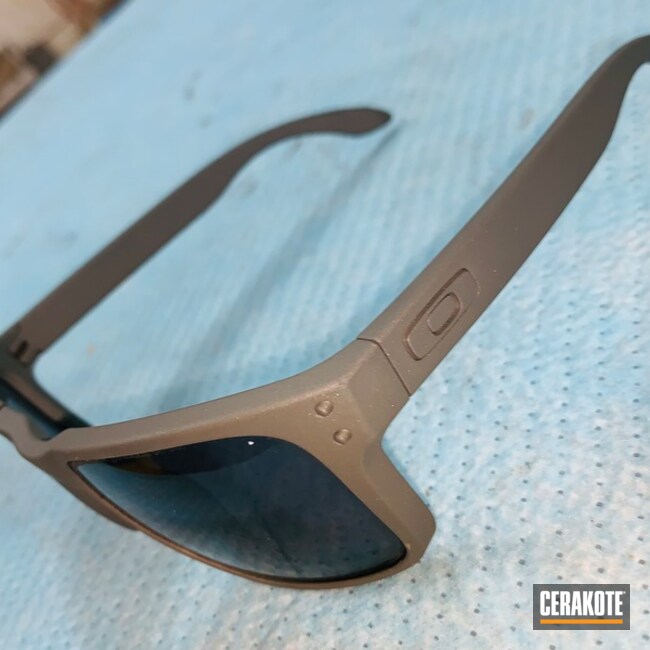 Oakley Sunglasses Cerakoted Using Platinum Grey
