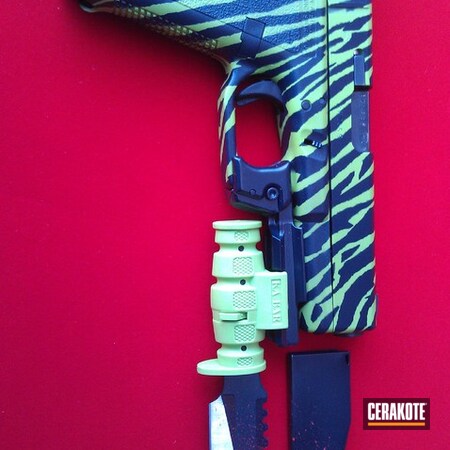 Powder Coating: Zombie Green H-168,Handguns,SOCOM BLUE  H-245